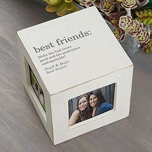 Special Friendship Personalized Photo Cube - White - 26244-W