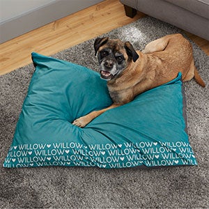 Pet Repeating Name Personalized Dog Bed - 30x40 - 26275-L