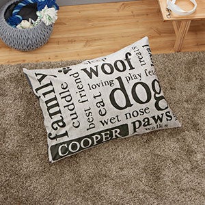 Happy Dog Personalized Dog Bed - 22x30 - 26278-S