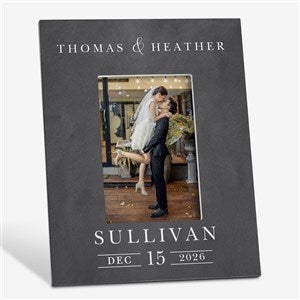 Moody Chic Personalized Wedding Picture Frame-Vertical - 26508-V