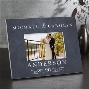 Moody Chic Personalized Wedding Picture Frame-Horizontal - 26508-H