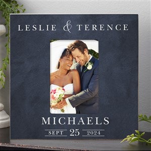 Moody Chic Personalized Wedding 4x6 Box Frame- Vertical - 26508-BV