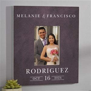 Moody Chic Personalized Wedding 5x7 Wall Frame- Vertical - 26508-WV