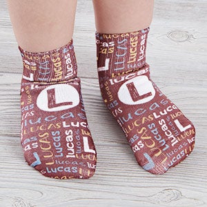 Youthful Name For Him Personalized Toddler Socks - 26859