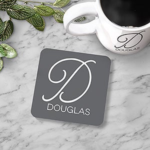 Initial Accent Personalized Coaster - 27142