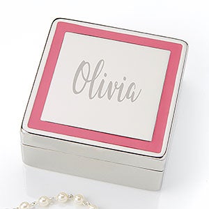 Classic Celebrations Engraved Jewelry Box - 27230