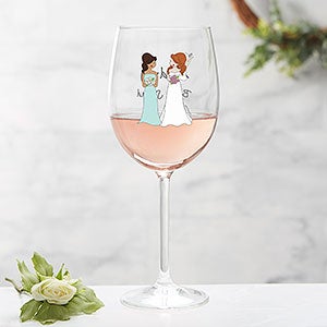 Bridal Party philoSophie's® Personalized Red Wine Glass - 27239-R