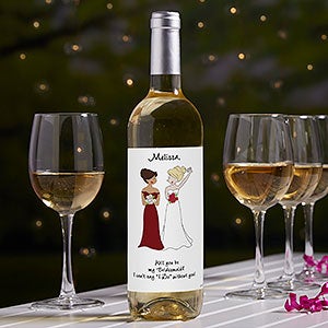 Bridal Party philoSophie's® Personalized Wine Label - 27241