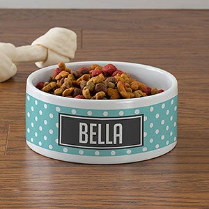 Pattern Play Personalized Dog Bowl- Large - 27286-L