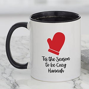 Choose your Icon Personalized Christmas Coffee Mug 11 oz.- Black - 27305-B
