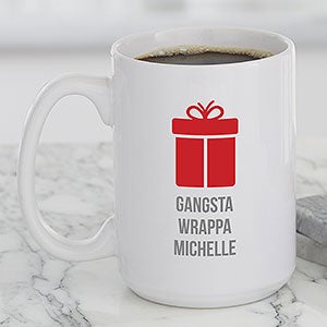 Choose your Icon Personalized Christmas Coffee Mug 15 oz.- White - 27305-L
