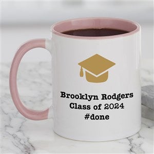 Choose Your Icon Personalized Graduation Coffee Mug 11 oz.- Pink - 27306-P