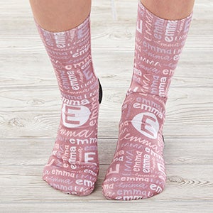 Youthful Name for Her Personalized Kids Socks - 27585