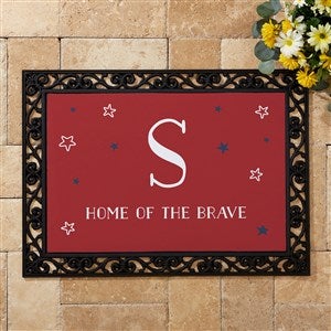 Stars & Stripes Personalized Doormat- 18x27 - 27686