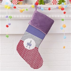 Yours Truly Personalized Purple Christmas Stockings - 27863-P