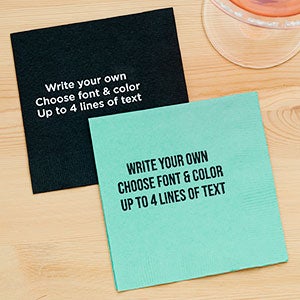 Write Your Own Personalized Cocktail Napkin - 27971D