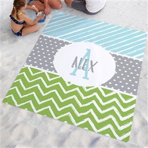 Yours Truly Personalized Beach Blanket - 28201