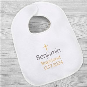 Christening Day Personalized Embroidered Baby Bib - 28211