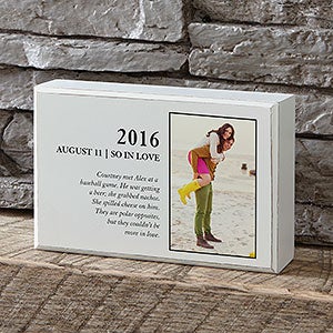 Couples Story Personalized Romantic Shelf Blocks with Photo - 28304