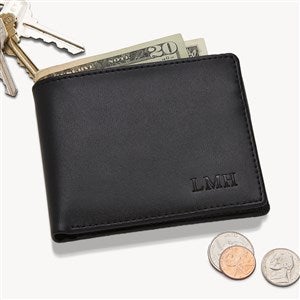Regent Personalized Leather Bi-Fold Wallet - 2839-DE