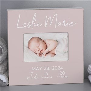 Simple and Sweet Baby Girl Personalized 4x6 Box Frame- Horizontal - 28420-BH