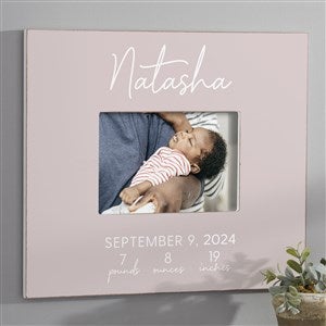 Simple and Sweet Baby Girl Personalized 5x7 Wall Frame- Horizontal - 28420-WH