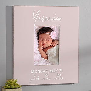 Simple and Sweet Baby Girl Personalized 5x7 Wall Frame- Vertical - 28420-WV