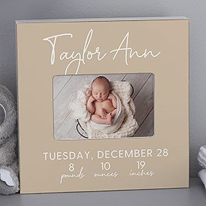 Simple and Sweet Baby Personalized 4x6 Box Frame- Horizontal - 28421-BH