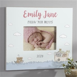 Precious Moments® Noah's Ark Personalized Baby Girl Wall Frame - Horizontal - 28529-H