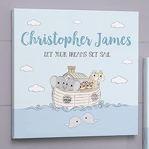 Precious Moments® Noah's Ark Personalized Baby Canvas Prints - 12