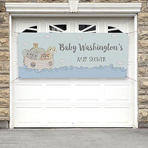 Precious Moments® Noah's Ark Personalized Baby Shower Banner - 30x72 - 28624