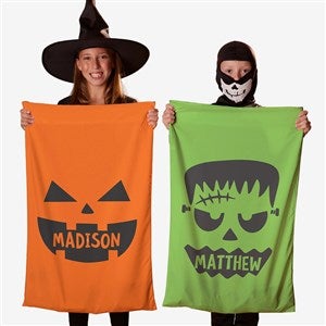 Halloween Faces Personalized Pillowcase Treat Bag - 28687