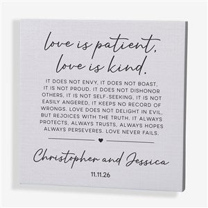 Love Is Patient Personalized Canvas Print-16