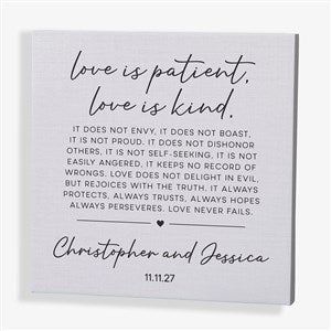 Love Is Patient Personalized Canvas Print-16
