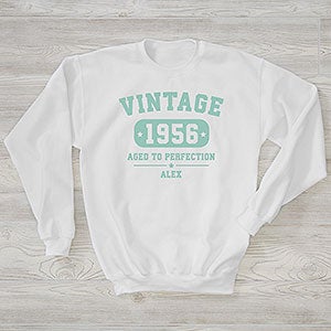 Vintage Birthday Personalized Hanes® Adult Crewneck Sweatshirt - 28915-S