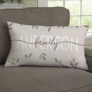 Our Family Tree Personalized Lumbar Throw Pillow - 28987-LB