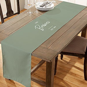 Classic Elegance Family Personalized Table Runner - 16x96 - 29270