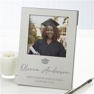 Believe In Their Dreams Personalized Silver Picture Frame - 29592