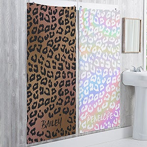 Leopard Print Personalized 30x60 Bath Towel - 30142