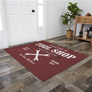 His Place Personalized 4’ x 5’ Area Rug - 30356-M