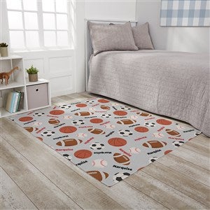 All About Sports Personalized 4’ x 5’ Area Rug - 30358-M