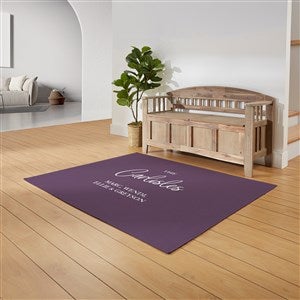 Classic Elegance Family Personalized 4’ x 5’ Area Rug - 30365-M
