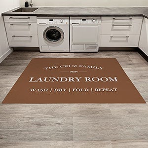 Family Market Laundry Co. Personalized 4’ x 5’ Area Rug - 30368-M