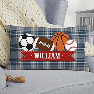 All-Star Sports Baby Personalized Lumbar Throw Pillow - 30426-LB