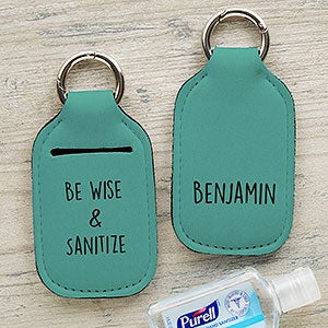 Pandemic Write Your Own Personalized Hand Sanitizer Holder Keychain - 30572