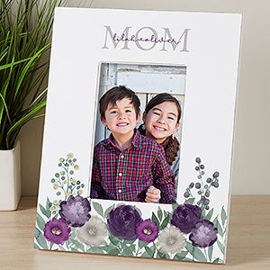Floral Love Mom Personalized 4x6 Tabletop Frame - Vertical - 30685-TV