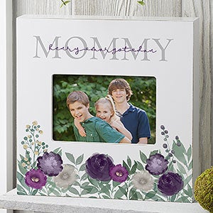Floral Love Mom Personalized 4x6 Box Frame - Horizontal - 30685-BH