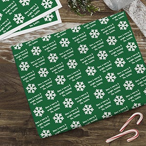 Icon Step & Repeat Personalized Christmas Wrapping Paper Sheets - Set of 3 - 30747-S