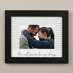 Couples Repeating Names Personalized Matted Frame- 8x10 Horizontal - 30806H-8x10