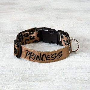 Leopard Personalized Dog Collar - Small/Medium - 30873